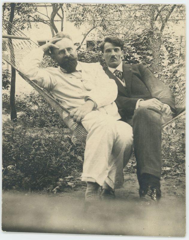 Prezydent Kalisza Jan Michalski z synem Tadeuszem