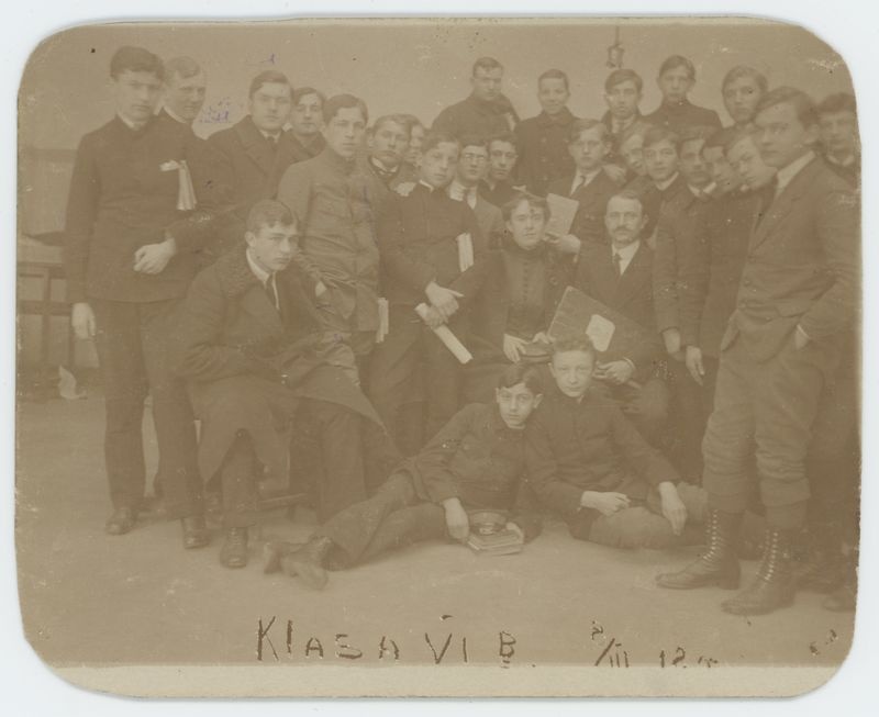 Uczniowie Szkoły Handlowej w Kaliszu