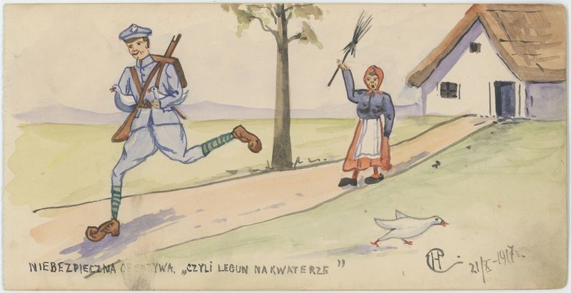 Album rysunkowy z obozu jenieckiego w Szczypiornie