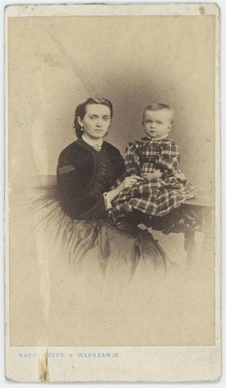 Portret Malwiny Rogozińskiej-Scholtz z synem Stefanem