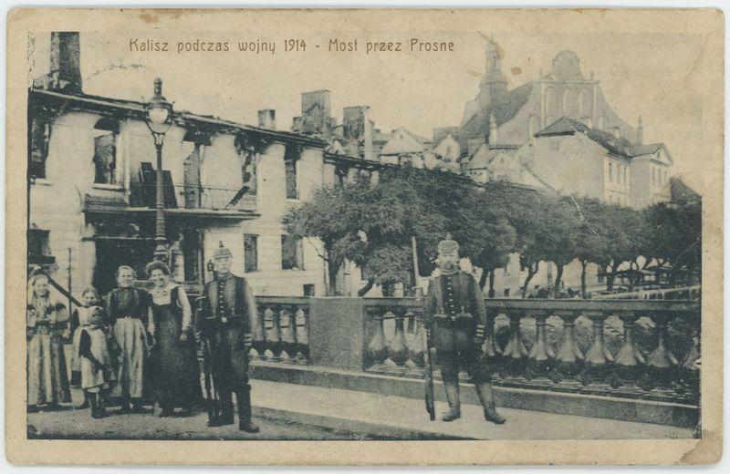 Kalisz podczas wojny 1914 - Most przez Prosne 