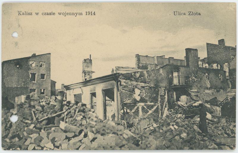 Ulica Złota, Kalisz w czasie wojennym 1914