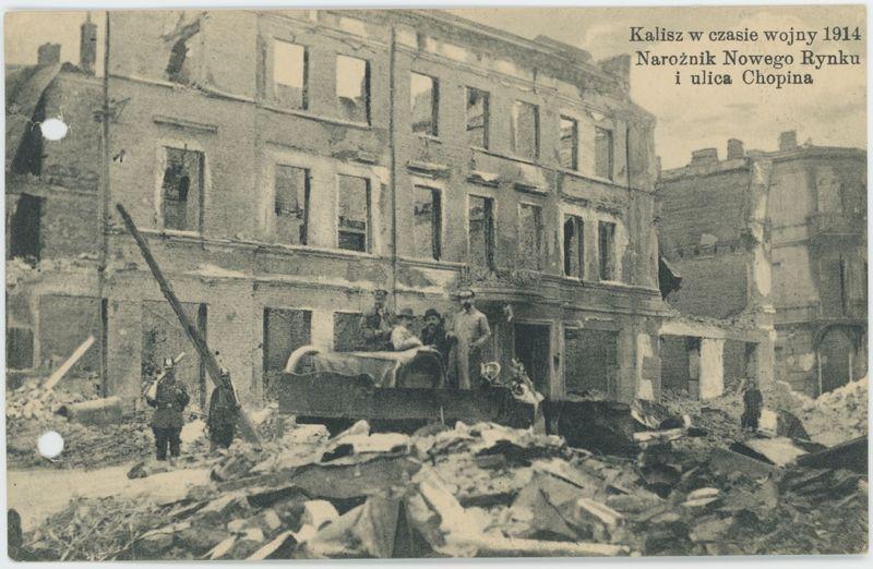 Narożnik Nowego Rynku i ulica Chopina, Kalisz w czasie wojny 1914