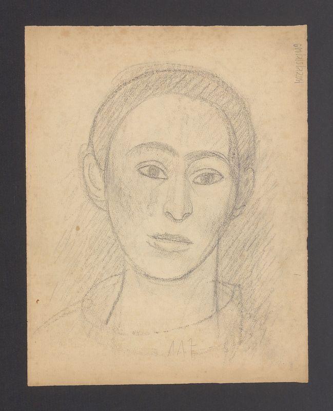 Szkic głowy kobiecej