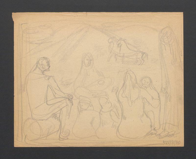 Posiłek na polu, Odpoczynek na polu