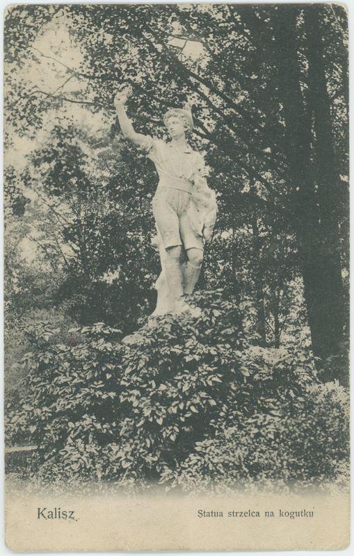 Rzeźba strzelca na kogutku, Kalisz 