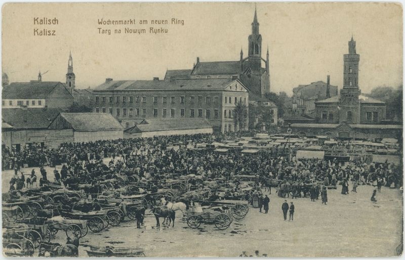 Kalisch Wohenmarkt am neunen Ring, Kalisz Targ na Nowy Rynku 