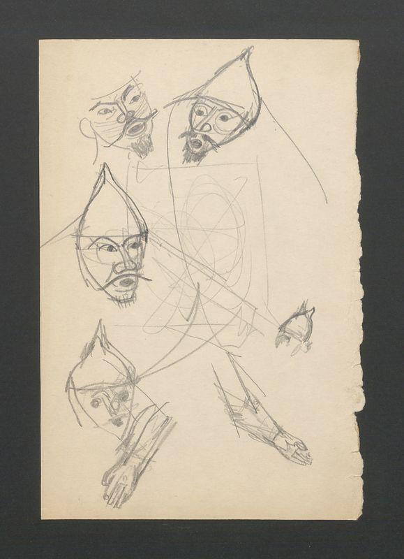 Szkice głowy wojownika