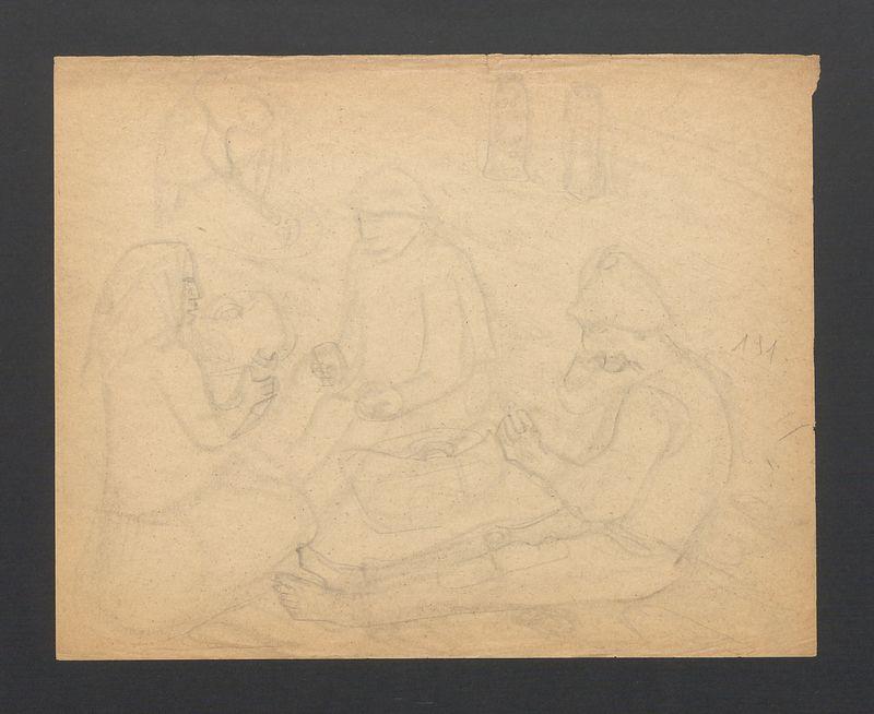 Posiłek na polu, Odpoczynek na polu