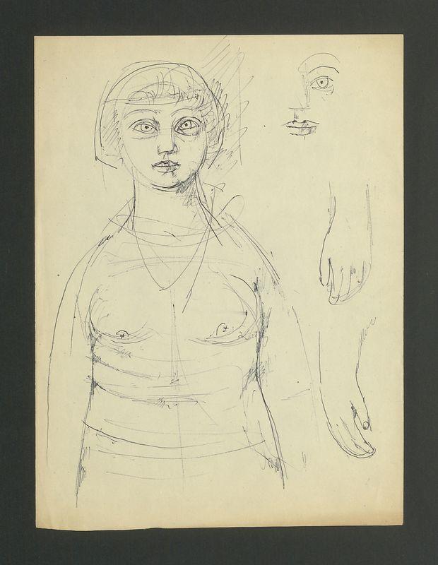 Szkic postaci dziewczynki