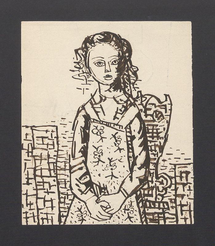 Dziewczynka; dziewczynka z krzesłem