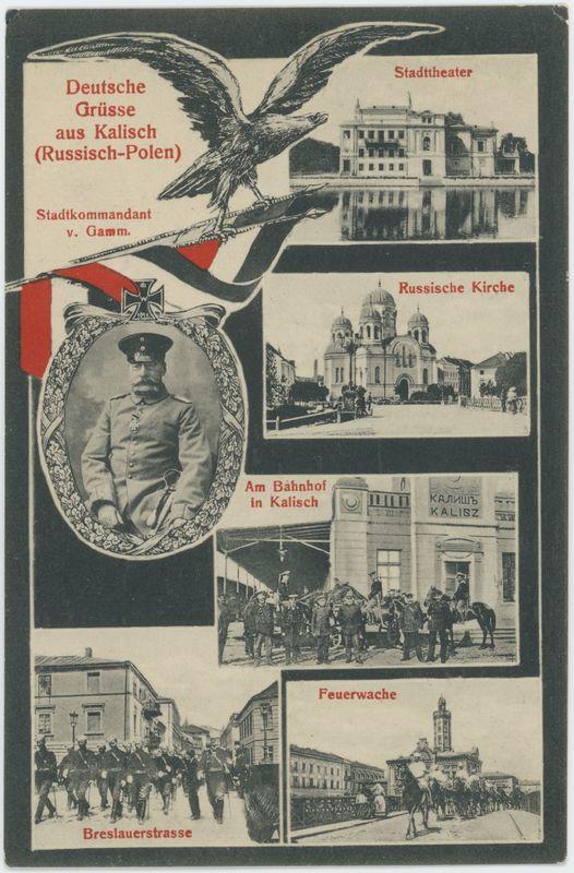 Deutsche Grusse aus Kalisch (Russisch - Polen)