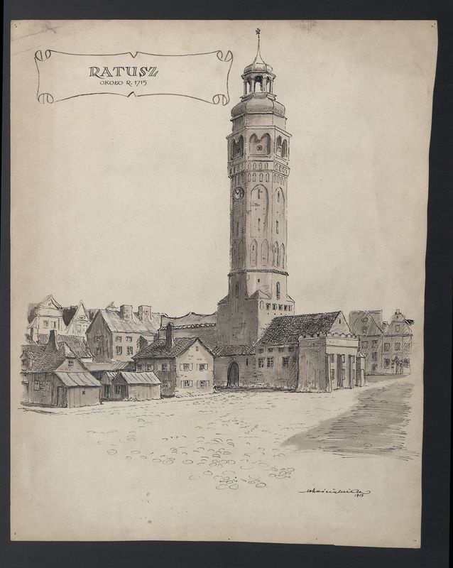 Ratusz w Kaliszu około 1715 roku (próba rekonstrukcji)