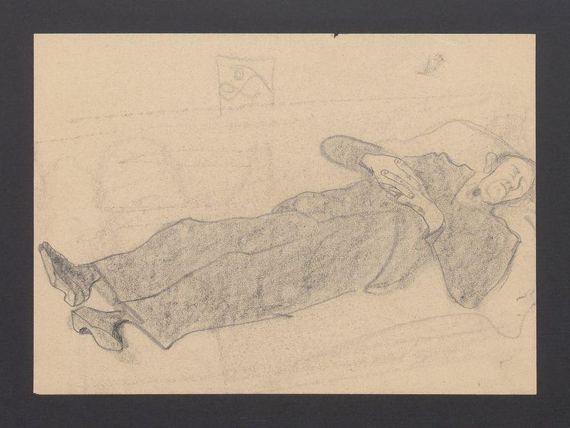 Śpiący mężczyzna