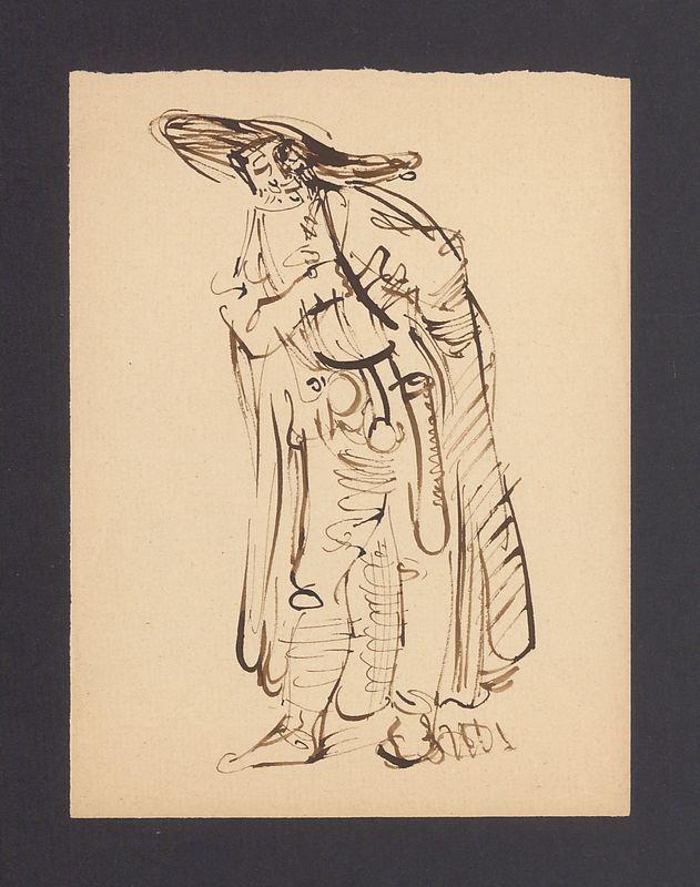 Postać mężczyzny w kapeluszu