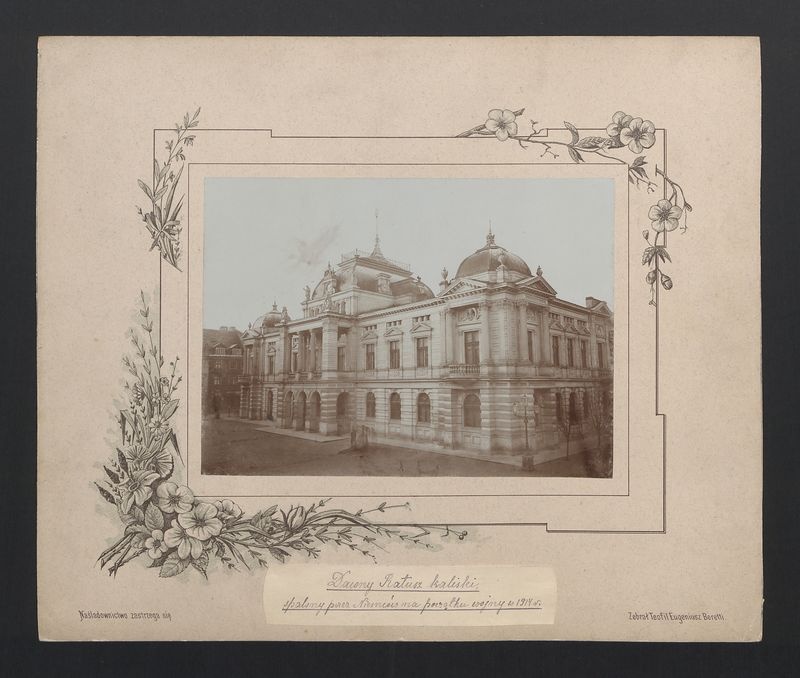 Dawny Ratusz kaliski, spalony przez Niemców na początku wojny w 1914 r.