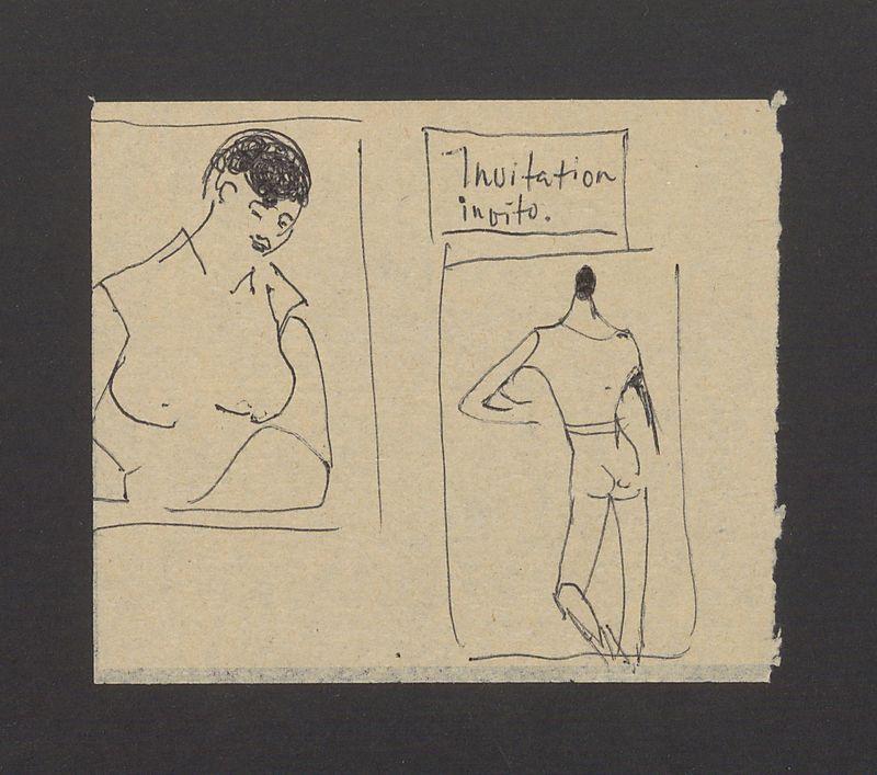 Szkice sylwetek kobiety i mężczyzny