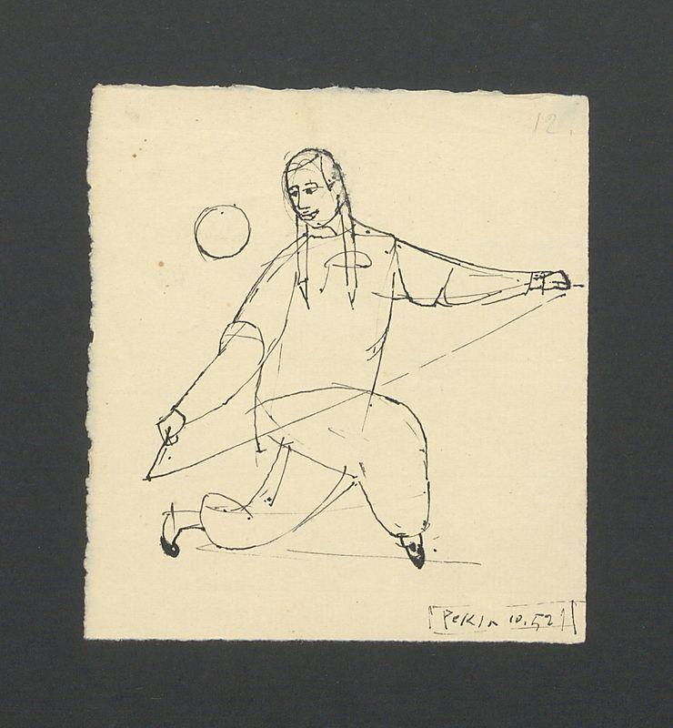 Mężczyzna grający w kongzhu