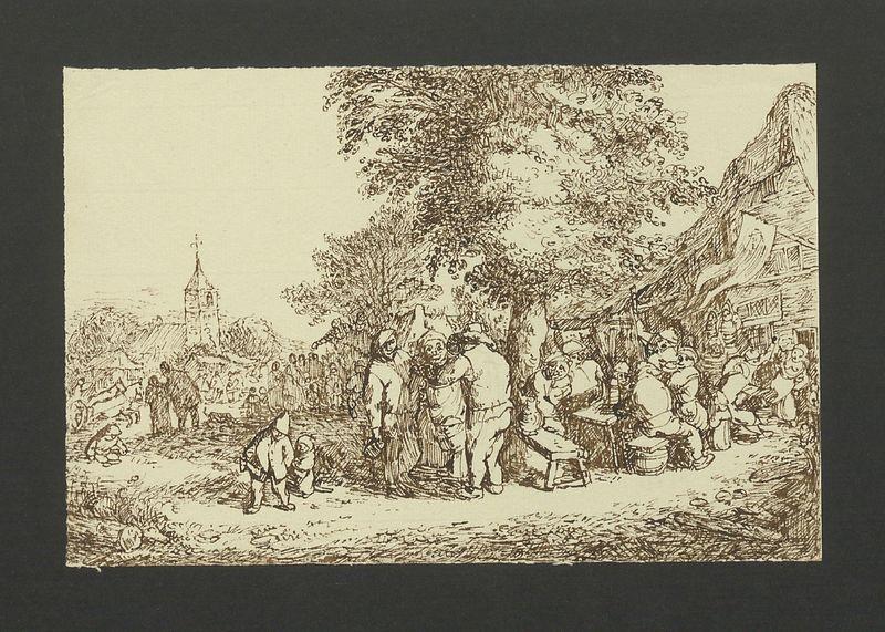 Scena przed karczmą