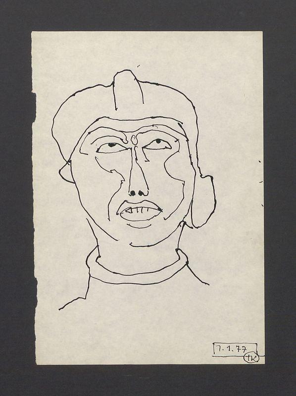 Głowa (fragment rzeźby)