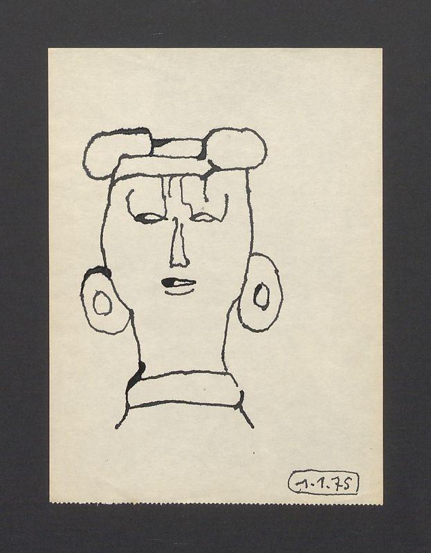 Głowa (fragment rzeźby)