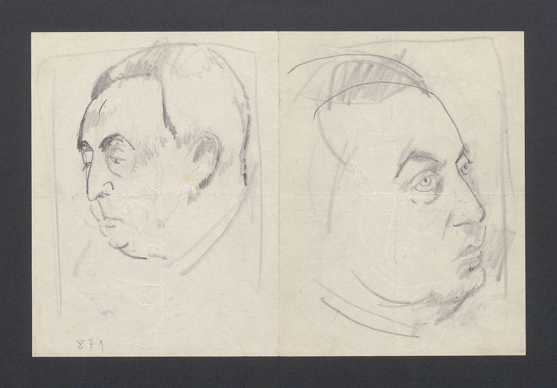 Studium głowy męskiej