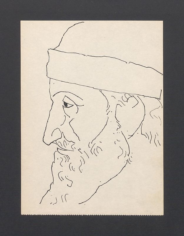 Głowa brodatego mężczyzny