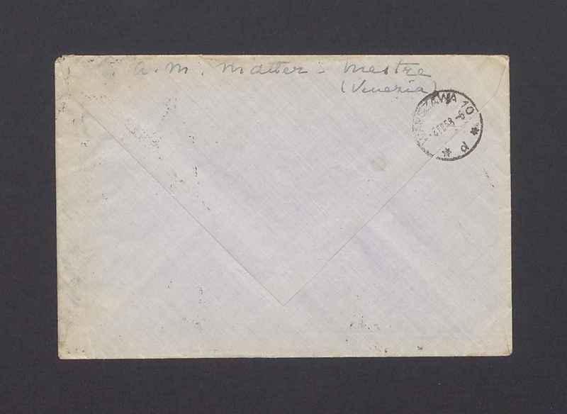 Koperta, adr. Mr. Tadeusz Kulisiewicz