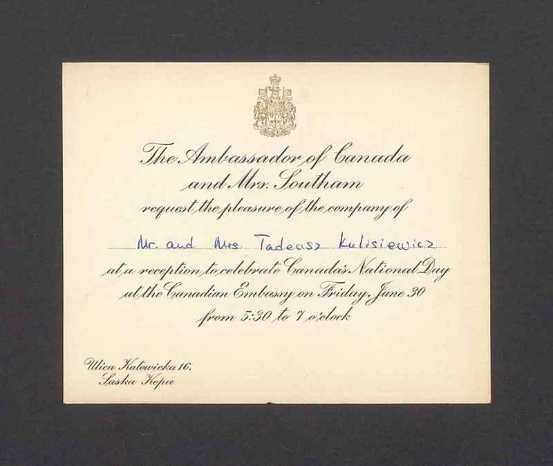 The Ambassador of Canada and Mrs. Southam