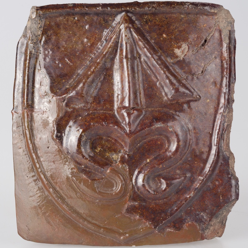 Kafel z herbem Odrowąż