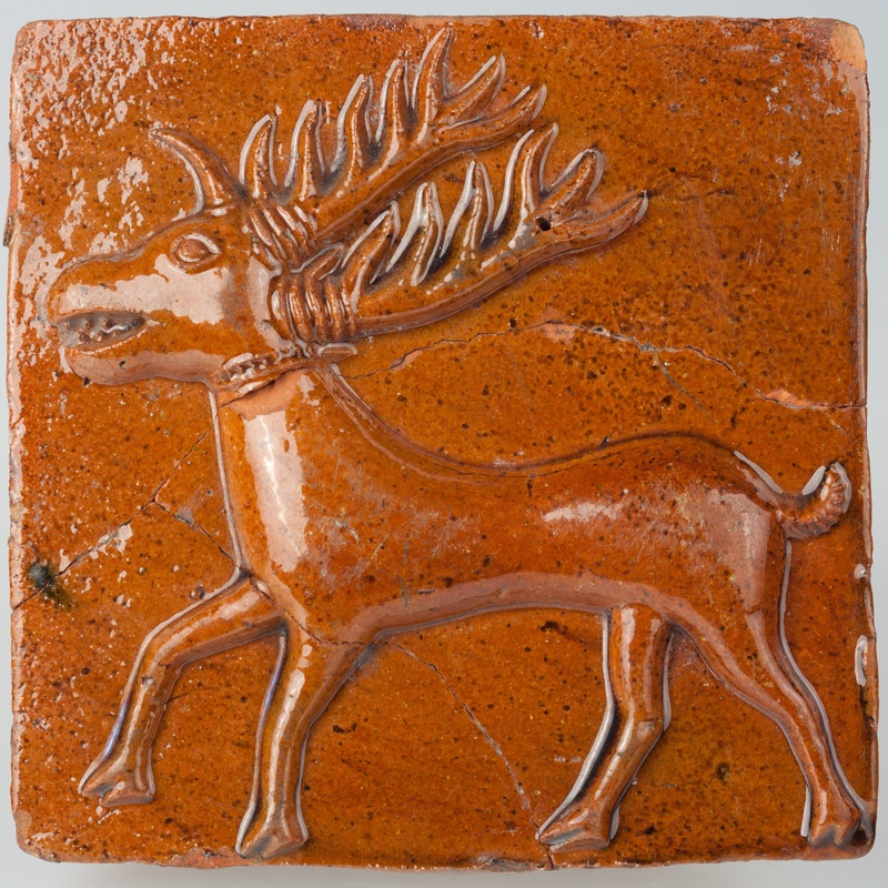 Kafel z jeleniem