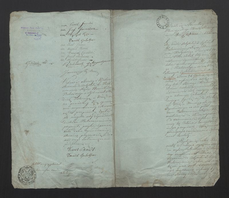 Dokument Cechu Bednarskiego w Stawiszynie