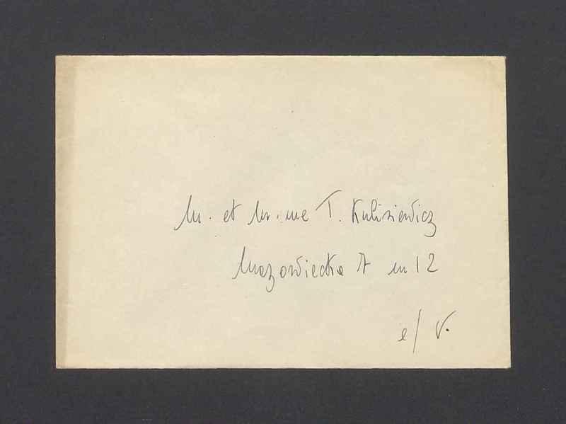 Koperta, nad. L'Ambasciatore d'Italia