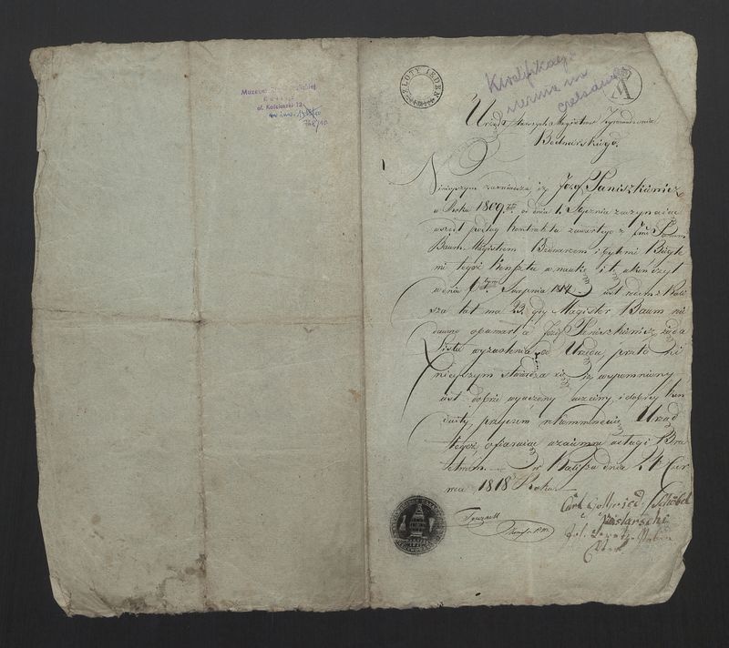 Kwalifikacja ucznia na czeladnika Cechu Bednarzy w Stawiszynie