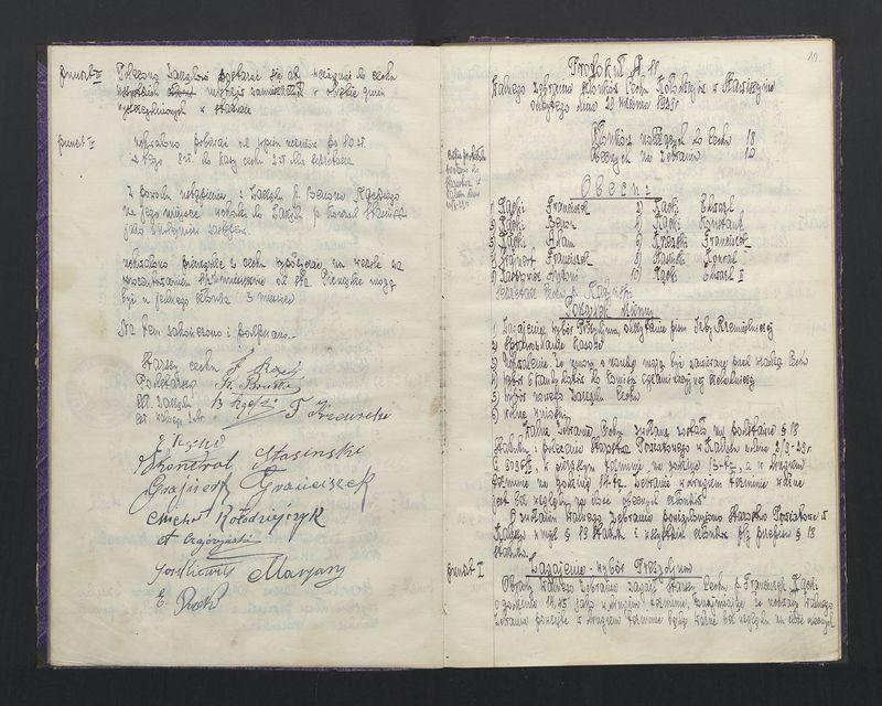 Księga protokołów ogólnego zebrania Cechu Stelmachowskiego w Stawiszynie