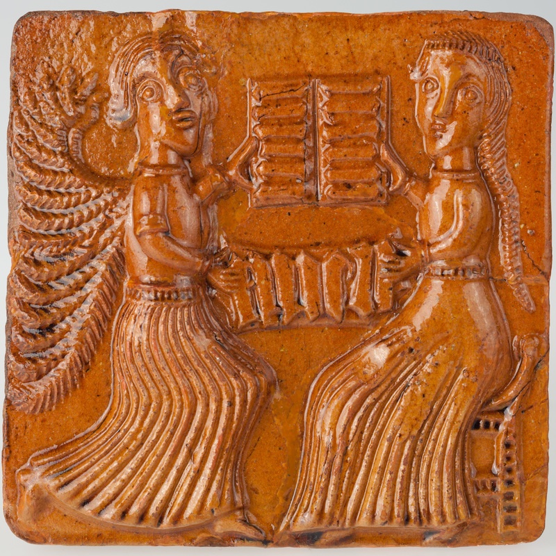 Kafel ze sceną Zwiastowania Najświętszej Maryi Panny