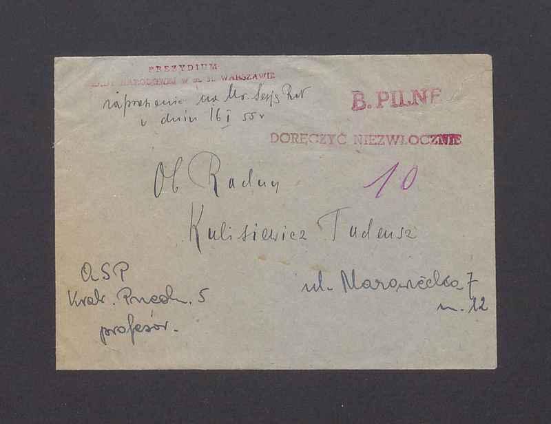 Koperta, nad. Prezydium (...)