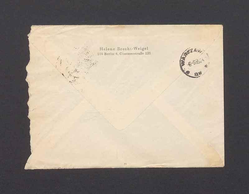 Koperta, nad. Helene Brecht-Weigel