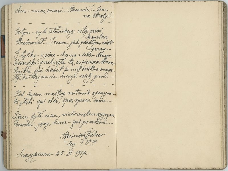 Pamiętnik spisany przez jeńców obozu internowania w Szczypiornie