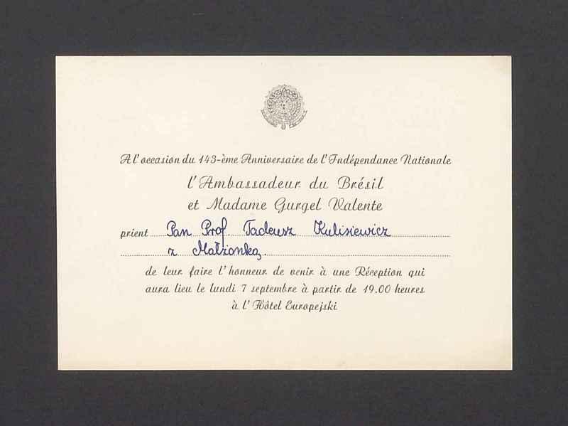 L Ambassadeur du Bresil et Madame Gurgel Valente