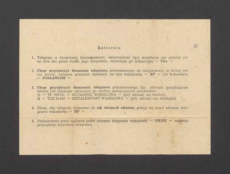 Telegram. Przyjeżdżamy w [...]