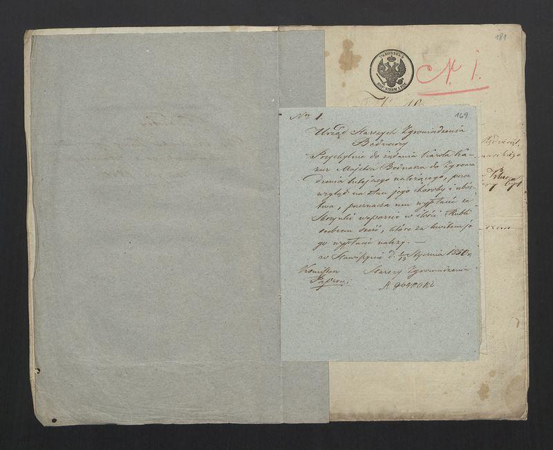 Dowody usprawiedliwiające wydatki przy Zgromadzeniu Bednarzy w mieście Stawiszynie przez rok 1857/60