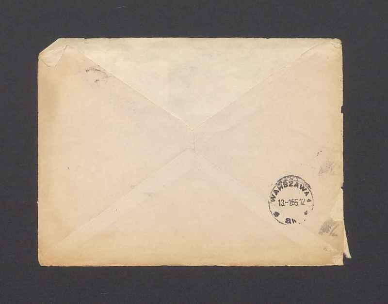 Koperta, adr. Mr. & Mrs. Prof. T. Kulisiewiez