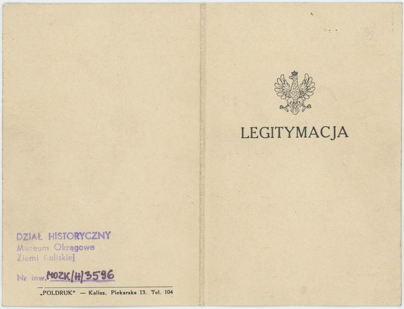 Odznaka Pamiątkowa P.W.  Konnego Rejonu Połud.- Pozn. nadana Kazimierzowi Głębowskiemu 