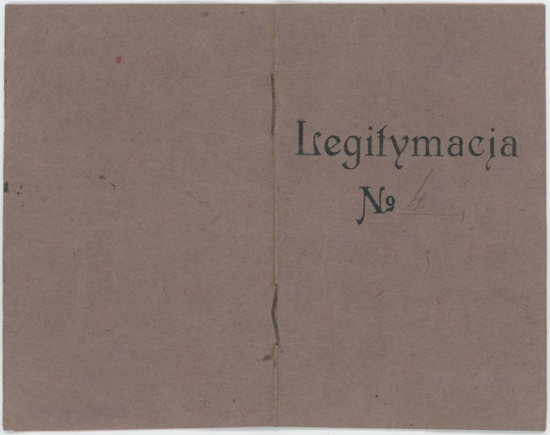 Legitymacja, Karta identyczności wystawiona przez Dowództwo 29 Pułku Strzelców Kaniowskich dla Kazimierza Głębowskiego