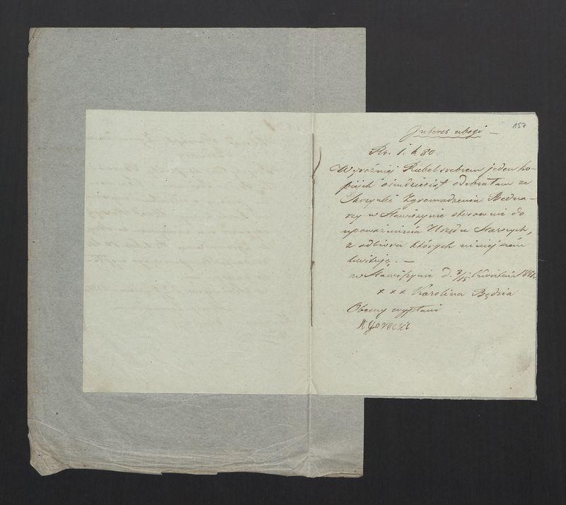 Wykaz Rezultatu Rachunku Skrzynki Rzemieślniczej Zgromadzenia Bednarskiego Okręgu i Miasta Stawiszyna za r. 1851