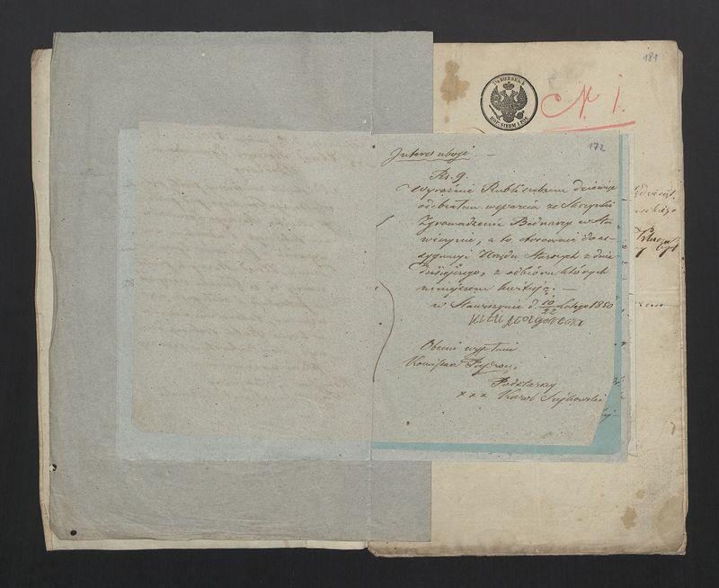 Dowody usprawiedliwiające wydatki przy Zgromadzeniu Bednarzy w mieście Stawiszynie przez rok 1857/60