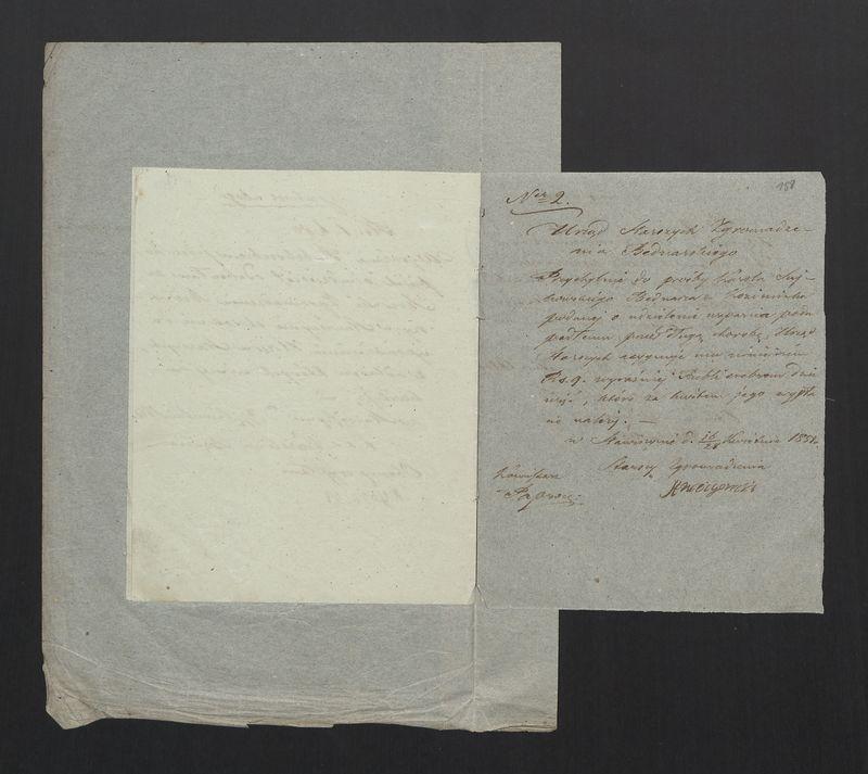 Wykaz Rezultatu Rachunku Skrzynki Rzemieślniczej Zgromadzenia Bednarskiego Okręgu i Miasta Stawiszyna za r. 1851