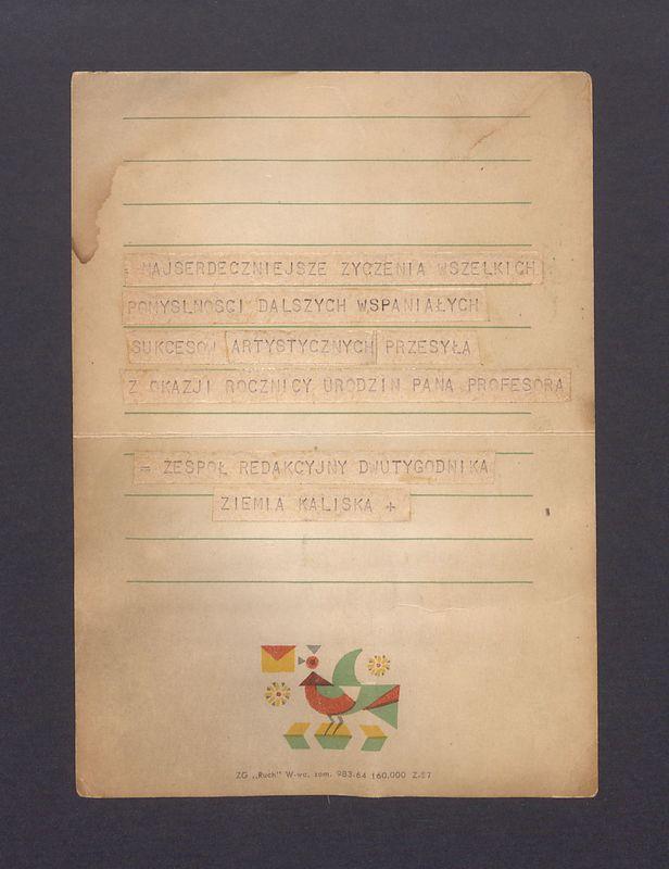 Najserdeczniejsze życzenia wszelkich pomyślności [...]