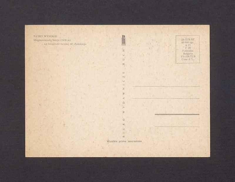 Tatry Wysokie. Mięguszowiecki Szczyt